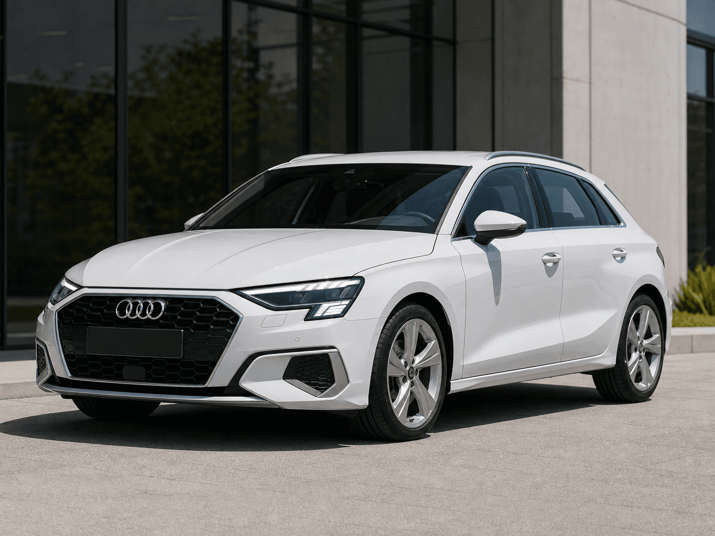 Audi A3 Sportback en una escena editorial