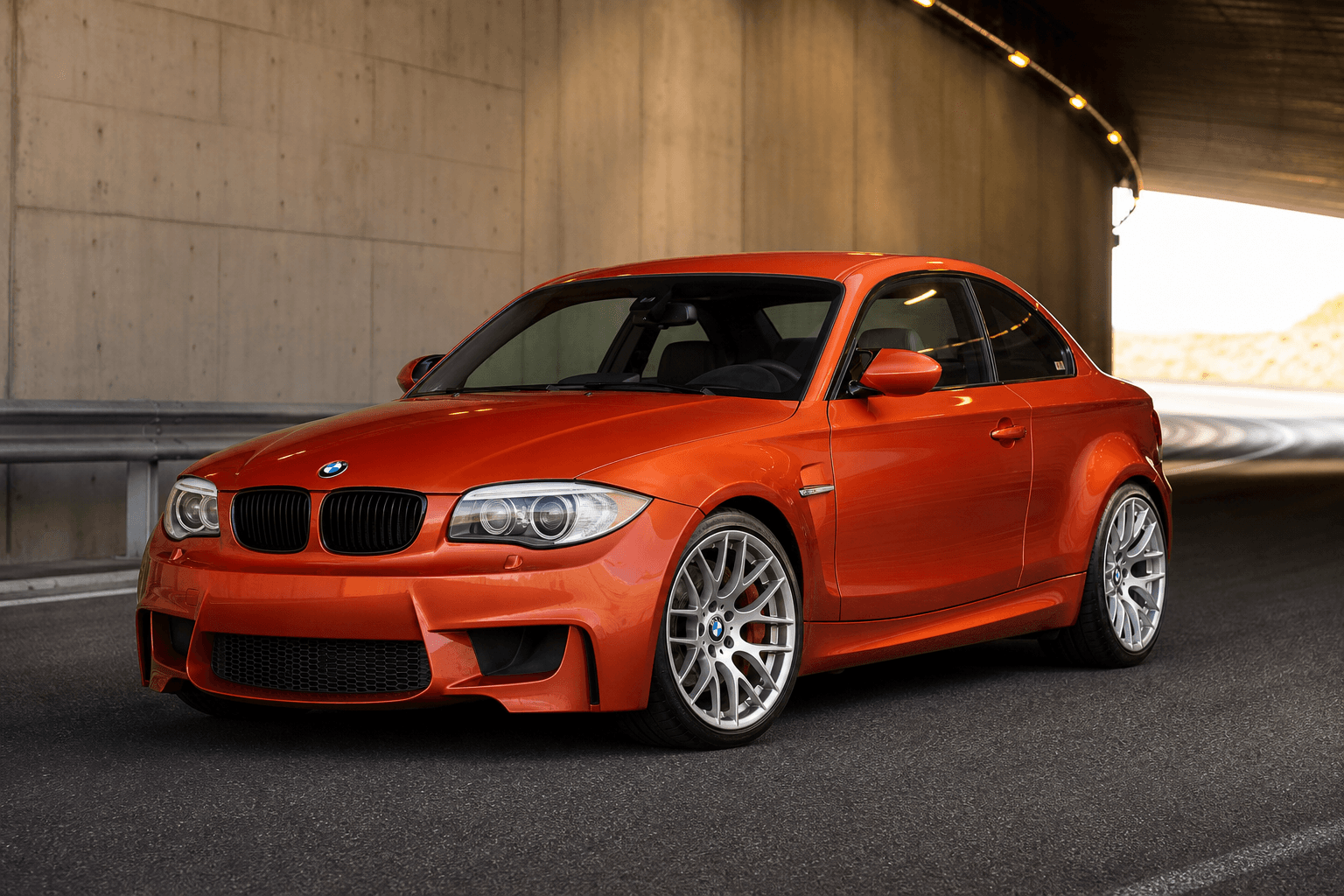 BMW 1M Coupe E82 en una imagen generada para MotorAtlas Stage Lab
