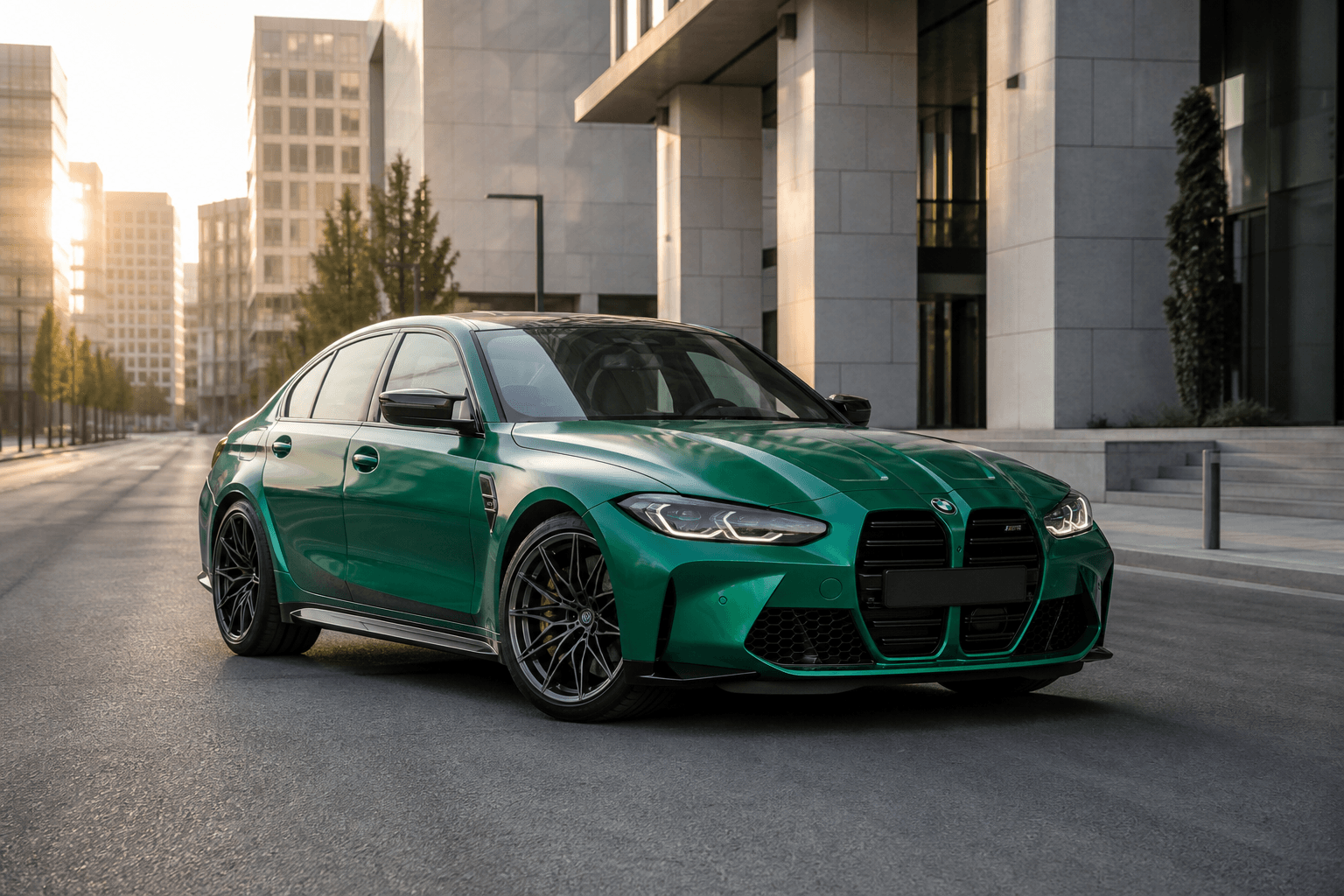 BMW M3 CS G80 en una imagen generada para MotorAtlas Stage Lab