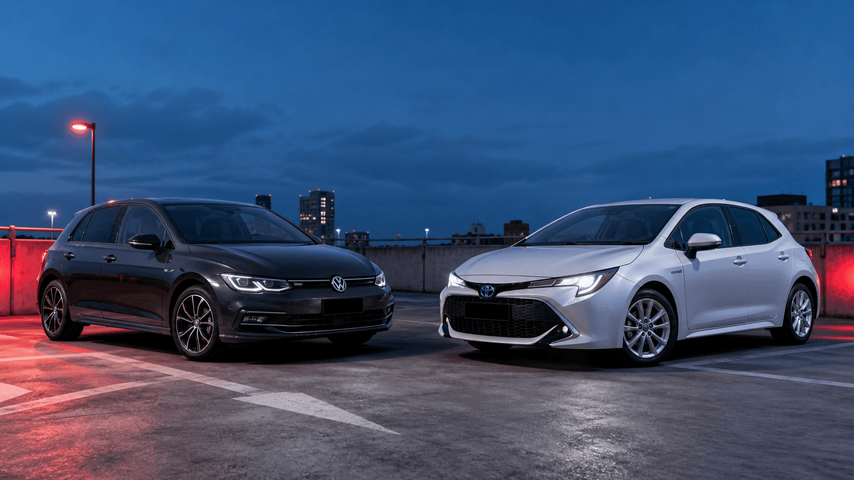 Toyota Corolla Hybrid comparado con Volkswagen Golf TSI