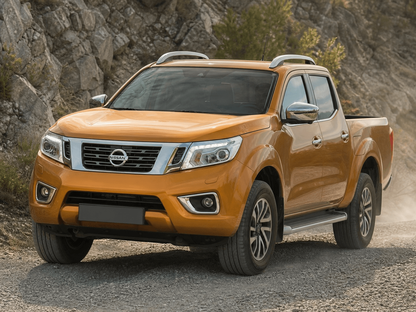 Nissan Navara NP300 2.3 dCi doble cabina en pista de grava