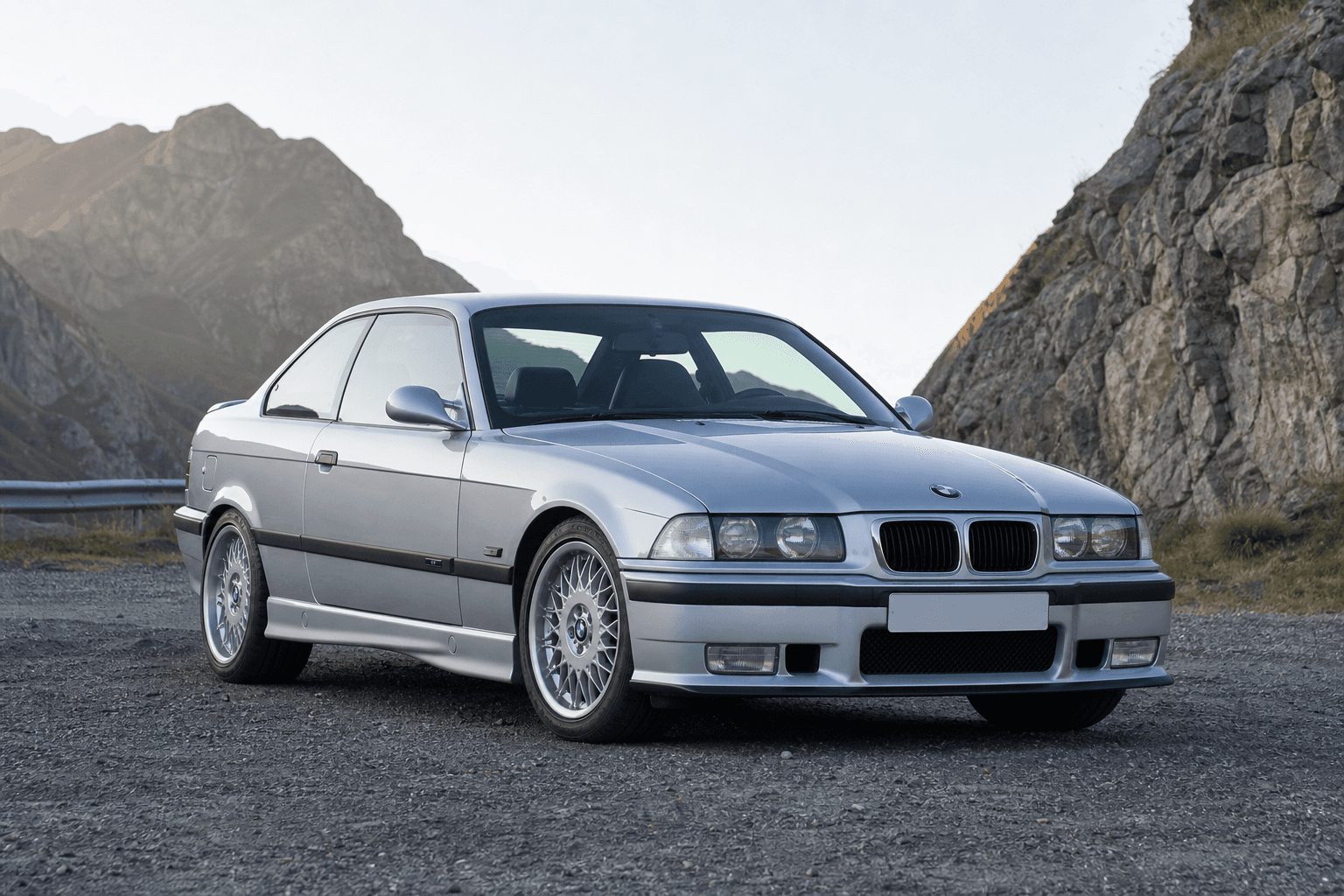 BMW M3 E36 3.0 en una imagen generada para MotorAtlas Stage Lab