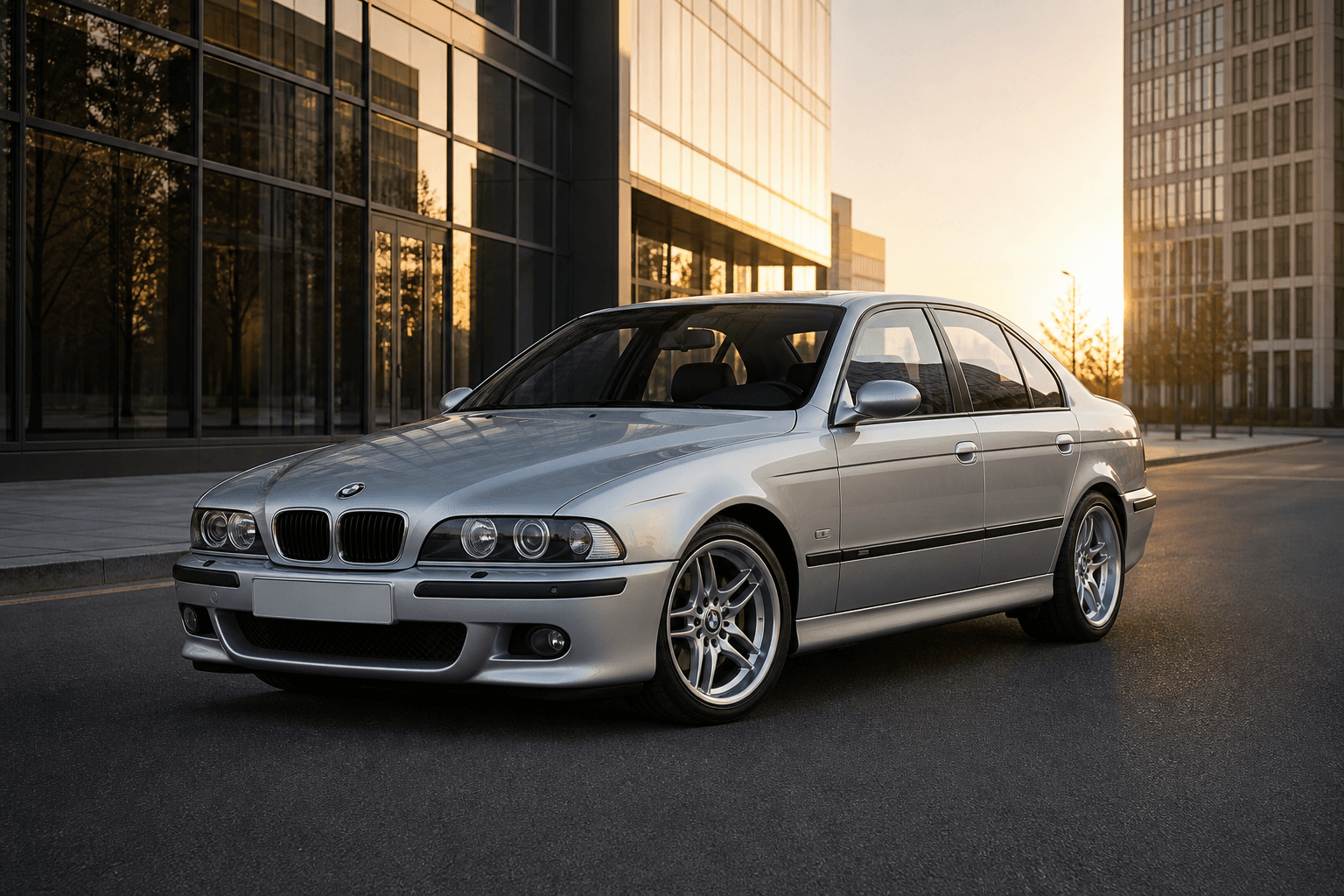 BMW M5 E39 S62 en una imagen generada para MotorAtlas Stage Lab