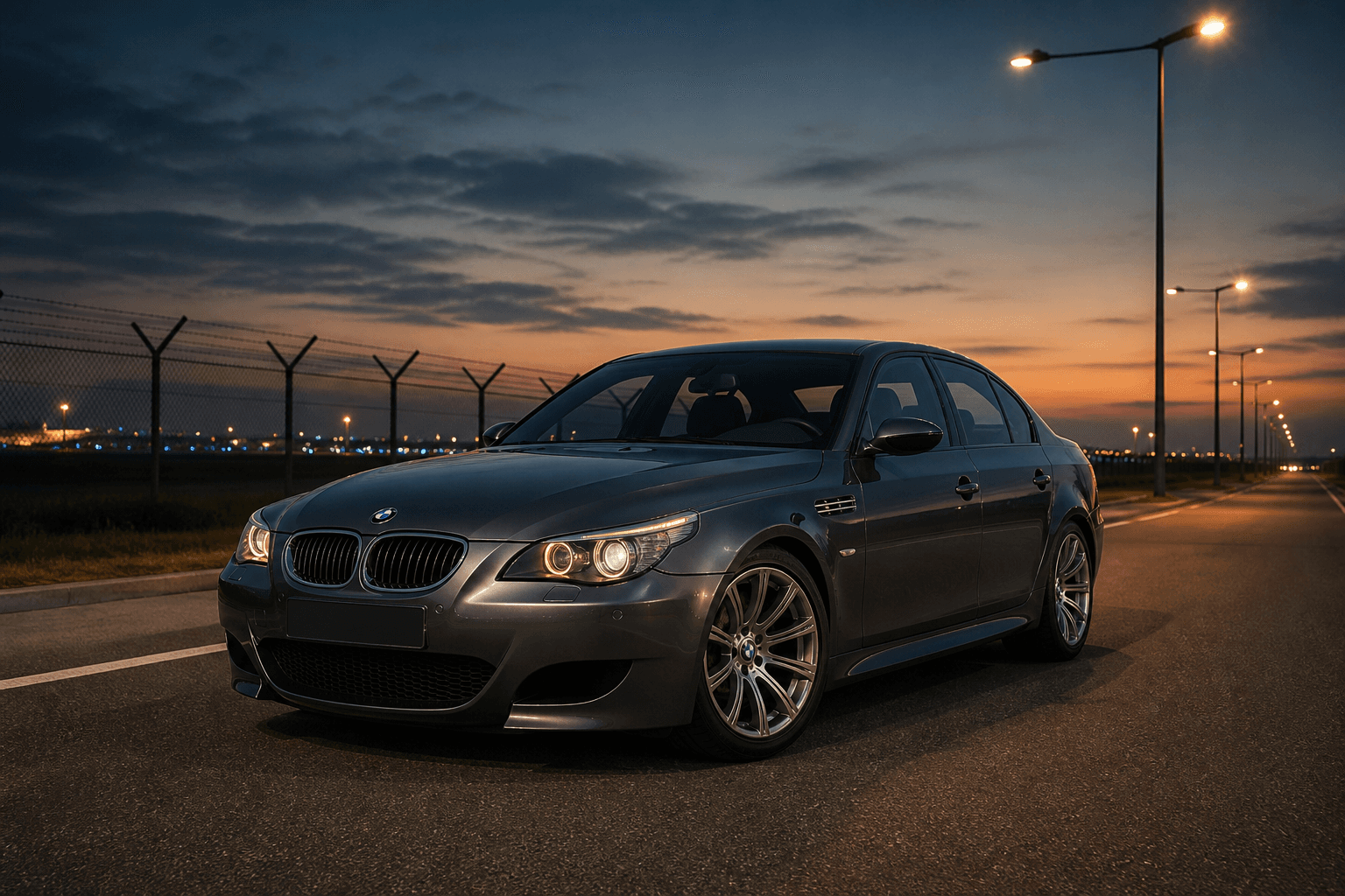 BMW M5 E60/E61 S85 en una imagen generada para MotorAtlas Stage Lab