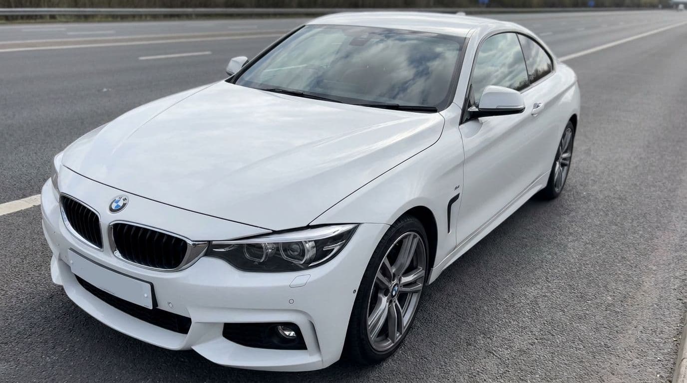 BMW Serie 4 420d B47 coupe en autopista